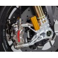 Motocorse 108mm (OE) Billet Fork Lowers "GP STYLE" (Caliper mounts) for Pressurized Ohlins front forks for Ducati Pangiale / Streetfighter V4 S / R / Speciale, V2 S / R models Motocorse 108mm (OE) Billet Fork Lowers "GP STYLE" (Caliper mounts) for Pressurized Ohlins front forks for Ducati Pangiale / Streetfighter V4 S / R / Speciale, V2 S / R models